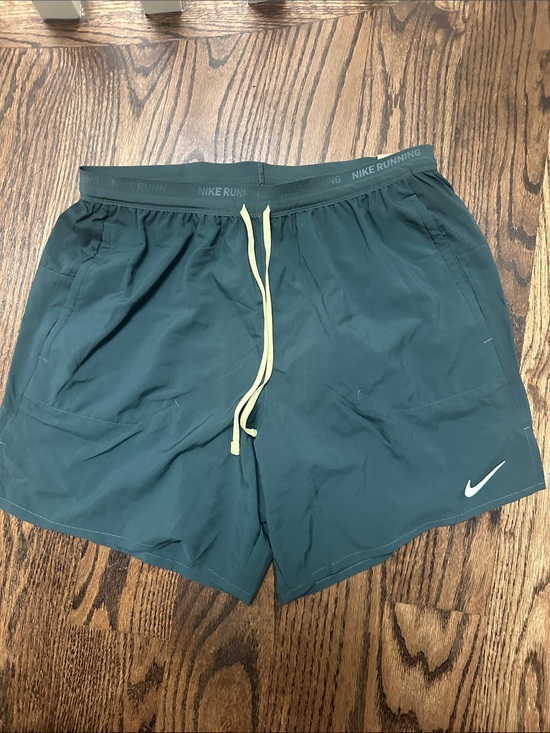 Nike Other - Nike Men’s Athletic Shorts in Dark Green with Yellow Drawstring